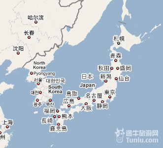 【日本旅游攻略】日本旅游地图