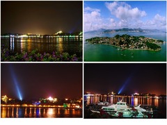 鼓浪屿夜色风景图