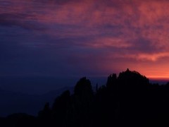黄山晚霞